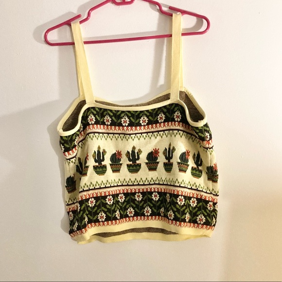 Pilcro cactus cropped tank - Picture 8 of 9